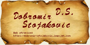 Dobromir Stojaković vizit kartica